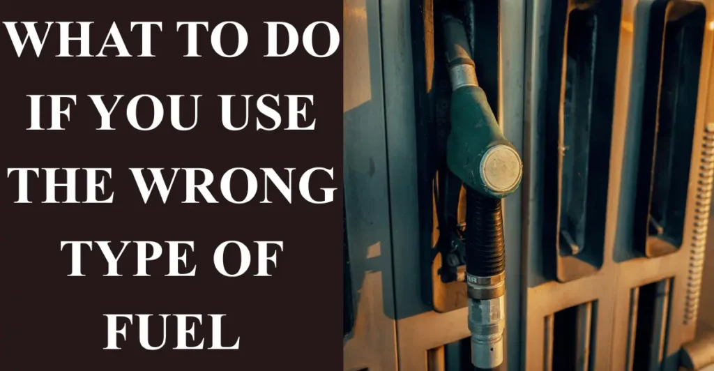 What to Do if You Use the Wrong Type of Fuel