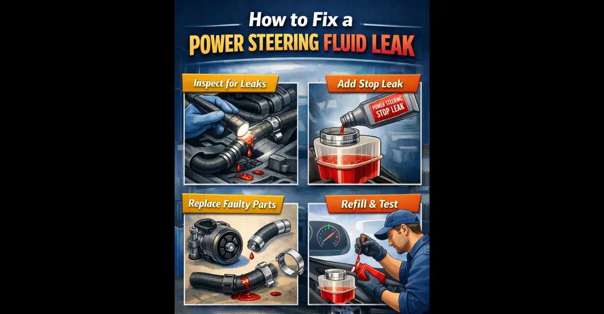 How to Fix a Power Steering Fluid Leak